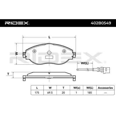 402B0549 2.webp - Alternative Part Numbers: 402B0549 , 5Q0698151K , 8V0698151C , JZW698151AT , 3Q0698151B , JZW698302DG , 5Q0698151AG, 5Q0698151G