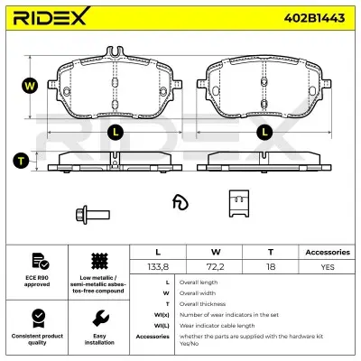 402B1443 3.webp - Alternative Part Numbers: 402B1443, A0004206902 , A0004207000 , A0004205103