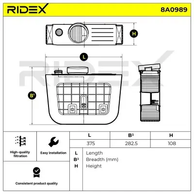 8A0989 3.webp - Alternative Part Numbers: 8A0989, 4M0133843C