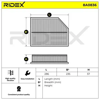8A0836 3.webp - Alternative Part Numbers: 8A0836, 31370089