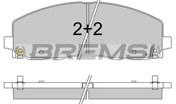 FRONT BRAKE PAD (BP3543)