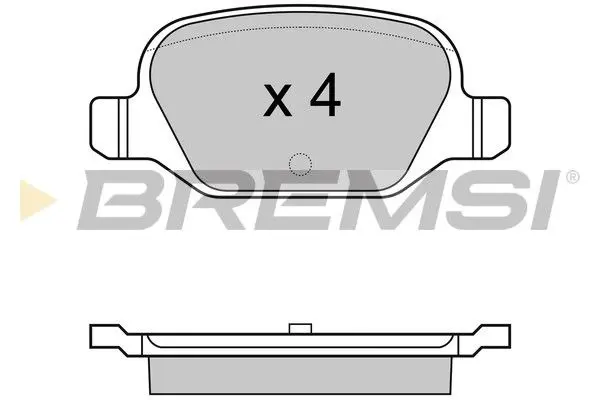REAR BRAKE PAD (BP2974)