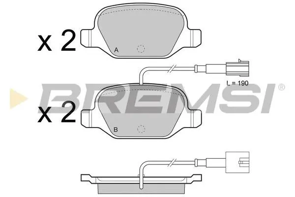 REAR BRAKE PAD (BP3489)