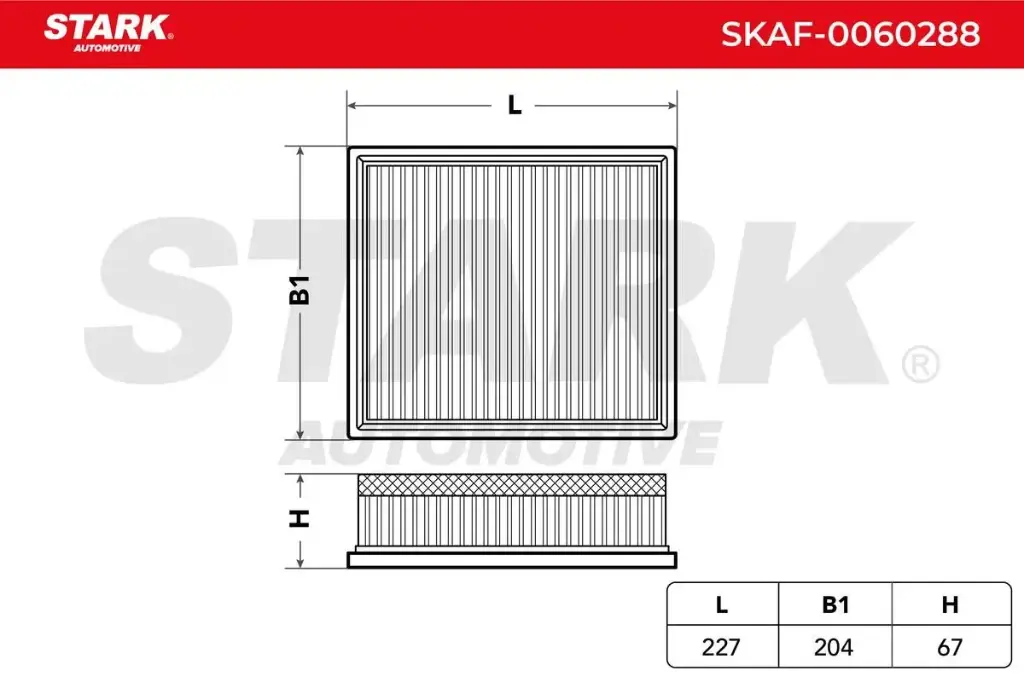 AIR FILTER - SKAF-0060288, 13718511668