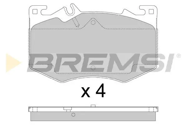 FRONT BARKE PAD - BP3887, A0004205904 , A0004207405 , A0004201103 , A0004208302 , A0004209702 , A0004202806 , A0004203504 , A0004204703 