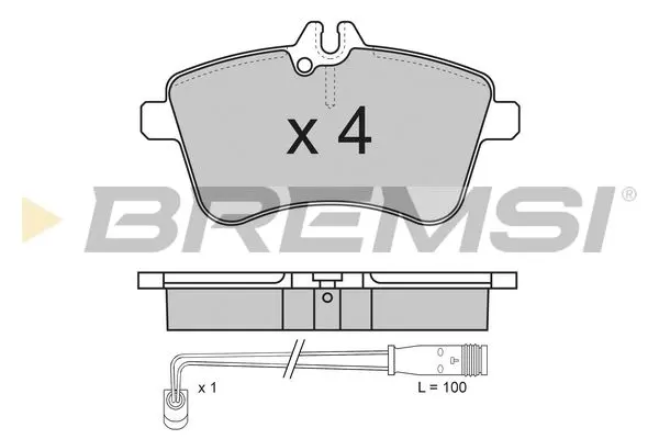 FRONT BRAKE PAD - BP3172, 1694201220, 1694200120, 1694200820, 1694201920, A1694200120, A1694200820, A1694201220, A1694201920, 1613819980, 1613819980(CITROËN)