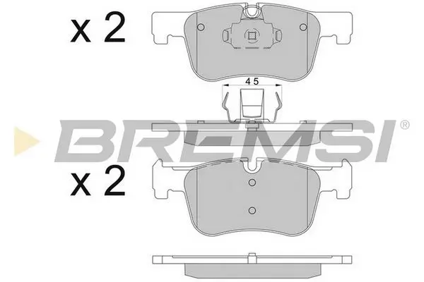 FRONT BARKE PAD - BP3503CE, 34106884243, 34112468431, 34116850568, 34116874331