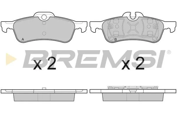 REAR BRAKE PAD - BP3075, 34211503077, 34216762871, 34216770252, 34212166621, 34216761288, 34316786873