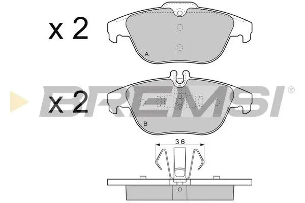 REAR BRAKE PAD - BP3328, A0054200720 , A0074208520 , A0054204220 , A0064201320 , A0054208120 , A0074206020 , A0064206120 , A0054204320 , A0074206220 , A0054205120 