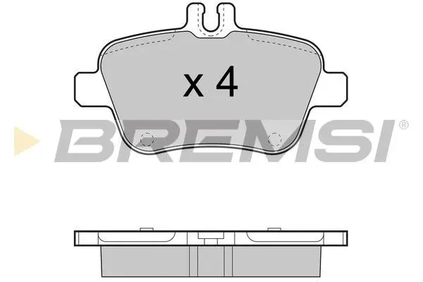 REAR BRAKE PAD - BP3469, A0064202320 , A0064202320(MERCEDES-BENZ), A0064207920, A0064208020 , A0064208120 , A0074209420 , A0064208320, A0074209520 , A0084202320 , A0074209620 , A0064207920(MERCEDES-BENZ), A0064208020(MERCEDES-BENZ), A0064208120(MERCEDES-BENZ), A0064208320(MERCEDES-BENZ), A0074203420