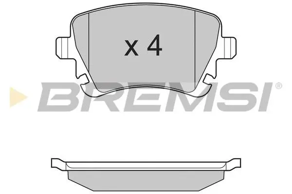 REAR BRAKE PAD - BP3130, 3C0698451A , 3C0698451C , 1TD698451 , L8E0698451J , 1K0698451E , 1K0698451B , 1K0698451K, JZW698451E , 1K0698451L , 3AA698451A