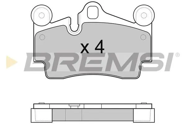 REAR BRAKE PAD - BP3097, 4L0698451D , 7L0698451G , 7L0698451H, 7L0698451B , 7L5698451 , 7L5698451B , 95535293900, 95535293901, 95535293903, 95535293902, 95535293905, 95535293906, 95535293910, 95535293950