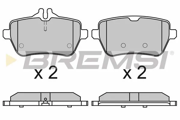 REAR BRAKE PAD - BP3672, A0004203105 , A0064205720 , A0064207220  , A0064209220 , A0074202820 , A0084200820 , A0084203420 , A0004203105(MERCEDES-BENZ), A0064205720(MERCEDES-BENZ), A0064207220(MERCEDES-BENZ)