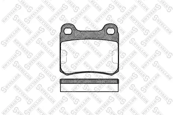 REAR BRAKE PAD - 168 000-SX, A0004208820 , 0004209020 , 0004208820 , 0004200120 , 0014200120 , 4604200120, A4604200120, A0004209020 , A0004208820(MERCEDES-BENZ), A0004200120 , A0014200120 