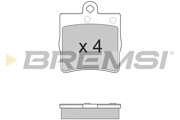 REAR BRAKE PAD - BP2861, A0024207120 , A0024207420 , A0034202720 , A0044201720 , A0044209120 , 0024207120 , 0024207420 , 0034202720 , 0044201720 , 0044209120 
