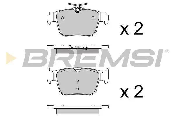 REAR BRAKE PAD - BP3925, 5WA698451A , 8Y0698451B, 5WA698451J , 8Y0698451C, 5WA698451C , 5WA698451F