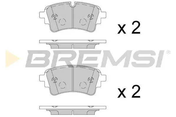 REAR BRAKE PAD - BP3909, 80A698451F , 80A698451P , 8W0698451AC , 8W0698451AL , 8W0698451AP