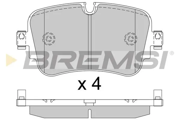 REAR BRAKE PAD - BP3686, 4KE698451A , 4M0698451BF , 4M0698451F , 4M0698451G , 4M0698451L , 4M0698451M , 4M0698451N , 4M0698451P , 4M0698451R , 4N0698451C , 4M0698451AD