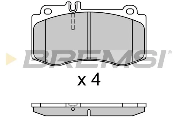 FRONT BRAKE PAD - BP3710, AA0054207720 , A0054207720 , A0054208520 , A0074204920 , A0074206320 , A0074206420