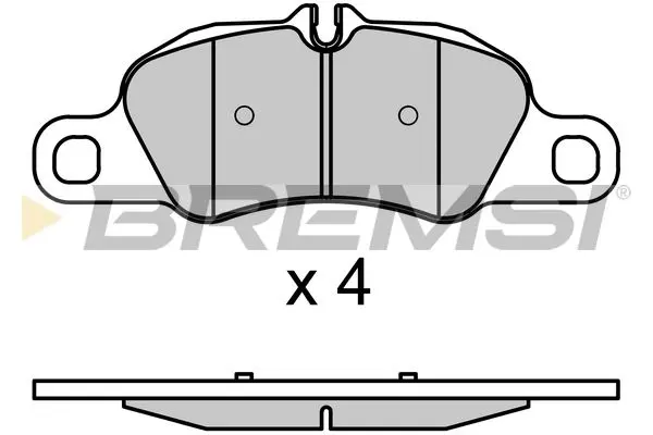 FRONT BRAKE PAD - BP3725, 98135193900, 98135193904, 99135193900, 99735193803, 99735193804, 99735193805, 99735193806, 99735193810, 99735193819, 99735193809, 99735193811