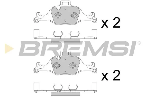 FRONT BRAKE PAD - BP3777, 34106883469, 34106888482, 34106898192, 34106898266, 34116875396, 34116875397, 34116883469, 34116883470