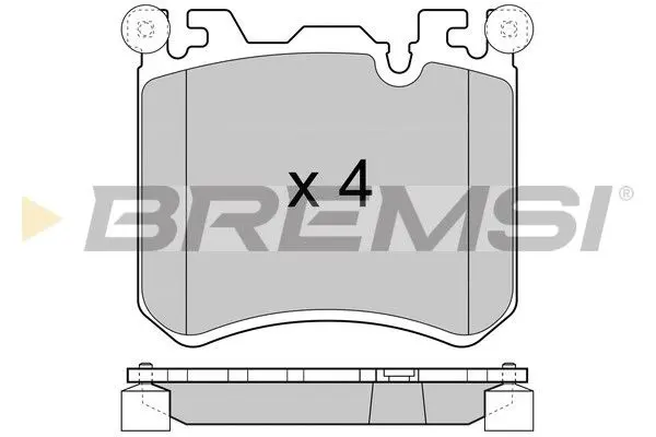 FRONT BRAKE PAD - BP3419, 34114073048, 34116789079, 34116793643, 34116794880, 34116798857, 34116799964, 34116858540, 34116883892