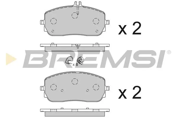 FRONT BRAKE PAD - BP3854, 0004202205 , 0004202905 , 0004203005 , 0004203605 , 0004203905 , 0004204802 , 0004204902 , 0004205403 , 0004205603 , 0004206603 , 0004207200 , 0004207400 , 0004208002 , 0004209902 