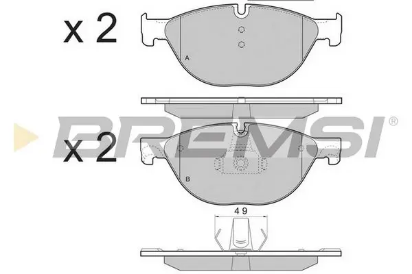 FRONT BRAKE PAD - BP3451CE, 34116851269, 34116793021, 34116775322, 34116775318, 34112449268