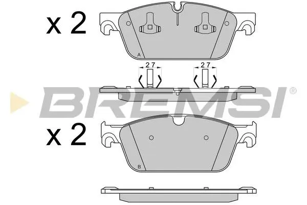 FRONT BRAKE PAD - BP3565, A0084200020 , A0074207920 , A0064203620, 0084200020 , 0074207920, 0064203620 , 0074200920