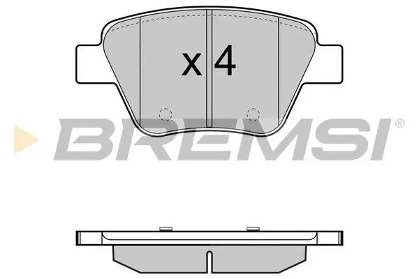 REAR BRAKE PAD - BP3429, 5K0698451 , 2K5698451 , JZW698451Q , 5K0698451C , 5K0698451A , 8P0098601P