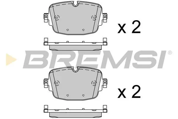 REAR BRAKE PAD - BP3958, 4M0698451K , 4M0698451Q , 4M0698451AA , 4M0698451AE , 4M0698451AH , 4M0698451BH , 4M8698451A , 4M8698451 , 4M8698451B , 4M8698451C