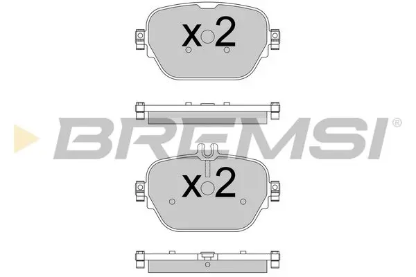 REAR BRAKE PAD - BP3770 , A0004203004 , A0004205602 , 0004205702 , 0004206002 , 0004206400 , 0004206500 , 0004207603 , 0004208800 , 0004208900 , 0004209900 , A0004206400