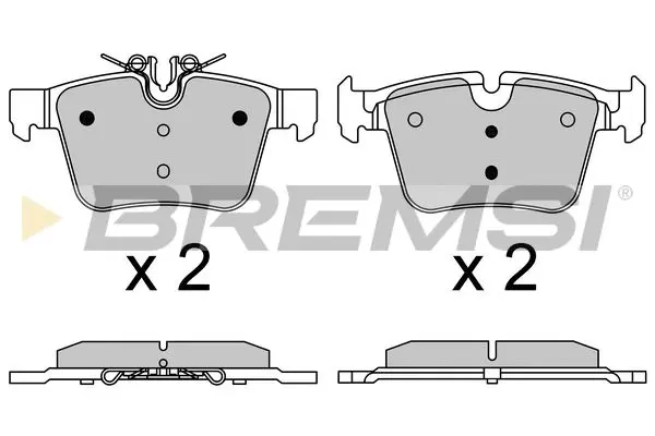 REAR BRAKE PAD - BP3642 , A0084201420 , A0084201320 , A0004208200 , A0004203602 , 0084201420 , 0084201320 , 0004208200 , 0004203602