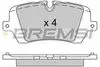 REAR BRAKE PAD - BP3533, LR036574, LR065492, LR068303, LR079910, LR079935, LR084118, LR106326, LR108260, LR123717, LR139173