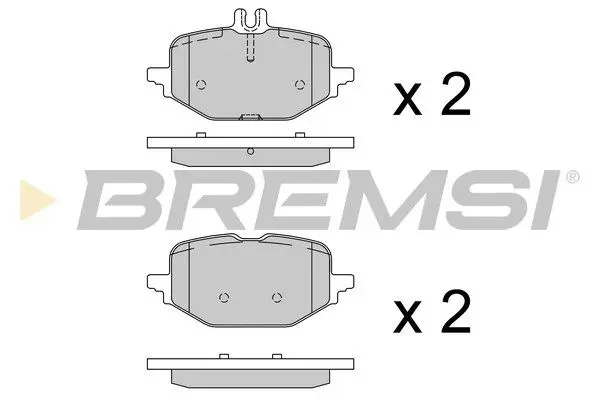 REAR BRAKE PAD - BP3991, A0004201104, A0004201304, A0004201404