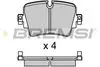 REAR BRAKE PAD - BP3701, C2D49907, T2R12793, T2R7946