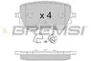 REAR BRAKE PAD - BP3850, A0004205803, A0004207700, A0004205803(MERCEDES-BENZ), A0004207600, A0004205903, A0004201706