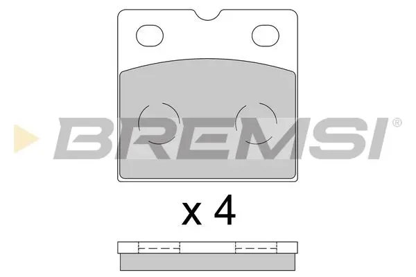 REAR BRAKE PAD - BP3851, 420698451A, 420698451D, 4S0698451C, 4S0698451H, 4S0698451M, 4S0698451N, C2C13267, 4G7Z2B684AA, C2C13800, T2R16102, 100346000B, 100346000D, 4T0698451A, 4S0698451AJ