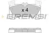 REAR BRAKE PAD - BP3458, 7L0698451C, 95535293960, 95535293961, 95535293962, 95535293963, 95535293964, 7L0698451D, 7L0698451E, 7L0698451F