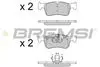 FRONT BRAKE PAD - BP3520, 34116850567, 34116858910