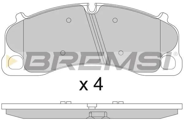 FRONT BRAKE PAD - BP3810, 99135194701, 99135194702, 992698075E, 992698151H, 99135194701(PORSCHE), 99135194702(PORSCHE), 992698075E(PORSCHE), 99135194704, 992698151AT, 992698151H(PORSCHE)