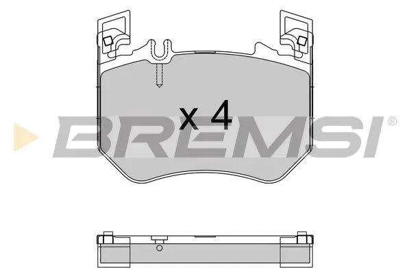 FRONT BRAKE PAD - BP3967, A004200704, A0004200604, A0004203603, A0004203703