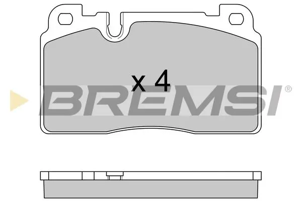 FRONT BRAKE PAD - BP3592, 8R0698151AB, 8R0698151B, 8R0698151C, 8R0698151D, 8R0698151E, 8R0698151H, 8R0698151J, 8R0698151K, 8R0698151L, 95B698151H, 9A769815100, 95B698151F