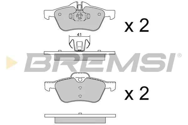 FRONT BARKE PAD - BP2995, 34116761287, 34116765446, 34111503076, 34116770332, 34112167233, 34112167235