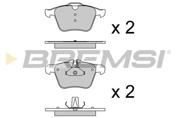 FRONT BRAKE PAD - BP4048, 02C2C40926, 02C2Z14096, C2C27291, C2C35440, C2C36974, C2C40926, C2D31788, C2D60654, C2D60996, C2Z14096, C2Z32076, T2R7247, T2R10202, 30793857, 31200229, 31323601, 30736322, 30793539