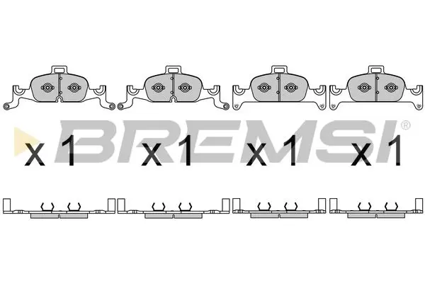 FRONT BRAKE PAD - BP3719CE, 4K0698151E, 8W0698151AC, 8W0698151AD, 8W0698151AQ, 8W0698151L, 8W0698151M, 4K0698151AB, 4K10698151AB, 4K698151E, 8W0698151BB, 8W0698151BC, 8W0698151AQ(AUDI)