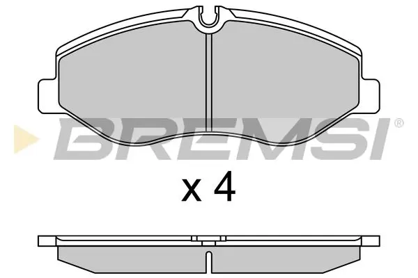FRONT BRAKE PAD - BP3733 , 4474200020, 4474200220, 4474210800, AA4474200020 , AA4474200220 , AA4474210800 , BP3733(BREMSI), 4474200020(MERCEDES-BENZ), 4474200220(MERCEDES-BENZ), 4474210800(MERCEDES-BENZ), AA4474200020(MERCEDES-BENZ), AA4474200220(MERCEDES-BENZ), AA4474210800(MERCEDES-BENZ)