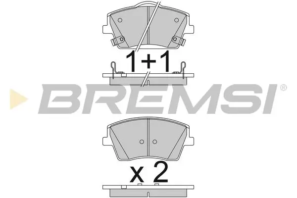 FRONT BRAKE PAD - BP3834, 80011381, 31471407, 32329535, 31471408, 32276931, 32329536, BP3834(BREMSI), 80011381(VOLVO), 31471407(VOLVO), 32329535(VOLVO), 31471408(VOLVO), 32276931(VOLVO), 32329536(VOLVO)