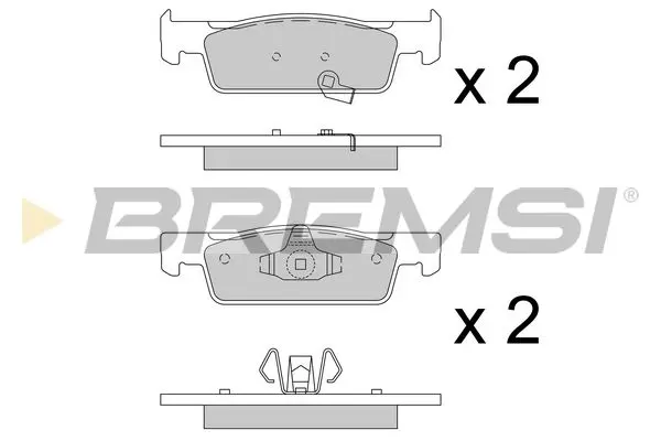 FRONT BRAKE PAD - BP3798, 410603025R , 4534211100, 4534212100, BP3798(BREMSI), 410603025R(RENAULT ), 4534211100(RENAULT ), 4534212100(RENAULT )