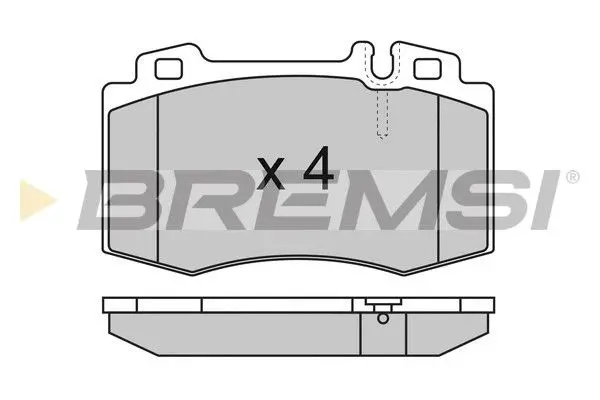 FRONT BRAKE PAD - BP2986, 0034200520 , 0034200820 , 0034201820 , 0034208920 , 0044200420 , 0044207720, 0054206020 , 0064201220 , 1634200620, 1634200820, 1634201020, 2214200720